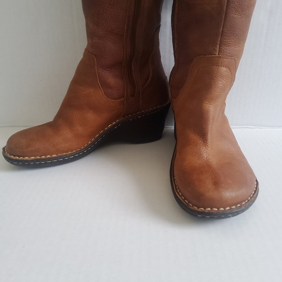 UGG Hartley Leather Boots Chestnut Size 7 - Picture 6 of 14